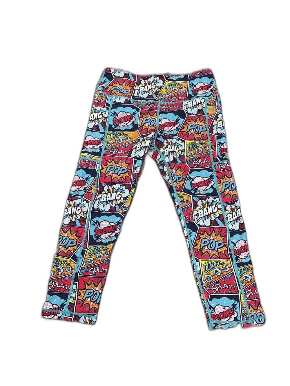 Constantly Varied Gear Comic Book Capri length Leggings Size S Squat Approved